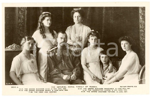 1910 ca HOUSE OF ROMANOV Imperial royal family of Russia - Postcard FP NV  Cartolina d'epoca, non viaggiata. FAIR/discreto Lievi Smussature agli angoli Formato: FP originale e autentica 1