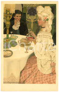 1910 ca Ethel FRANKLIN BETTS -  Romantic couple - M.M. Vienne ^Postcard 290  Cartolina postale d'epoca, non viaggiata. GOOD/buono  Formato: 9x14 cm originale e autentica 1