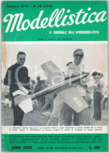 Giornale, rivista storica 1973 MODELLISTICA Mondiali RC Gorizia  Wakefield di Bob White Rivista nÂ°10 1