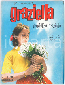 1958 GRAZIELLA - Il vaso cinese di G. Rigotti *Rivista n. 7 Rivista mensile, illustrata b/n.Anno VIII - n.7 FAIR/discreto Piccole piegature angolari in copertina Formato: 20x15 originale e autentica 1