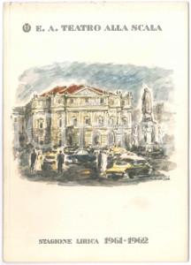 1961 MILANO E.A. Teatro ALLA SCALA Stagione lirica 1961-1962 - La Favorita  Pubblicazione d'epoca per la Stagione lirica del 1961-62 con numero dedicato a "La Favorita", dramma serio in quattro atti di A. Royer e G. Waez.Versione italiana di F. Jannetti.Musica di Gaetano Donizetti.Riccamente illustrato con immagini in bianco e nero dei protagonisti del dramma e con pubblicit&agrave; d'epoca.PAGINE: 20 GOOD/buono  Formato: 17 x 24 cm originale e autentica 1