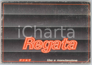 1987 FIAT - REGATA Libretto di uso e manutenzione Pubblicazione d'epoca, illustrata. PAGINE: 174 FAIR/discreto Piegature diffuse in copertina Formato: 21x14 cm originale e autentica 1