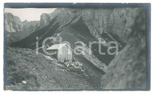 1910 ca Area di LECCO - Capanna ROSALBA - GRIGNA Meridionale - Foto (1) 15x9 cm  Fotografia d'epoca. GOOD/buono  Formato: 15x9 cm originale e autentica 1