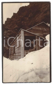 1910 ca MONTE ROSA (?) Escursionista in una capanna - Foto 9x15 cm  Fotografia d'epoca. GOOD/buono  Formato: 9x15 cm originale e autentica 1