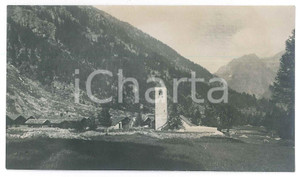 1905 ca Area di MACUGNAGA (VCO) Veduta - Foto VINTAGE 14x8 cm  Fotografia d'epoca. GOOD/buono  Formato: 14x8 cm originale e autentica 1