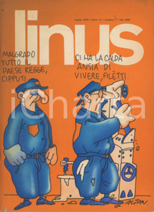 Giornale, rivista storica 1978 LINUS Anthropology di CREPAX  Ada di ALTAN  Rivista FUMETTI Anno XIV n. 7 1