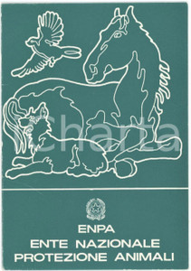 1974 ENPA Sezione TRIESTE Ente Nazionale Protezione Animali - Tessera 7x11 cm Tessera d'epoca, con fotografia mancante.  FAIR/discreto Lievi smussature agli angoli Formato: 7x11 cm originale e autentica 1