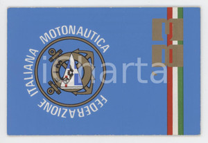 1983 ANCONA Federazione Italiana Motonautica FIM Tessera 6x9 cm