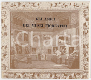 1974 FIRENZE Amici dei musei fiorentini - Tessera di Guglielma MEDICI 10x8 cm
