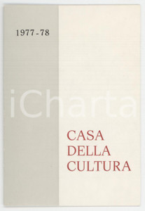 1977 MILANO Casa della Cultura - Tessera di Ariberto MIGNOLI 7x11 cm