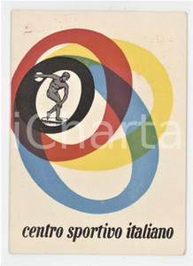 1958 REGGIO EMILIA Tessera Centro Sportivo Italiano 7x10 cm