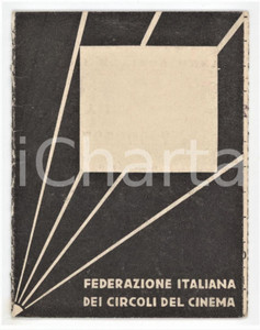 1950 LUGO Circolo del cinema - Tessera FICC Federazione Italiana Circoli Cinema
