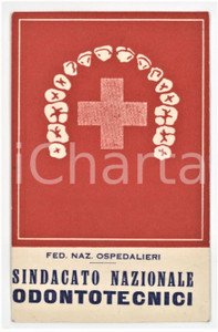 1955 BELLUNO Sindacato Nazionale Odontotecnici - Settore esaminandi - Tessera