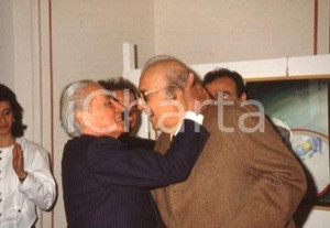 35mm vintage slide* 1990ca ROMA Nino ZA Federico FELLINI ritratto (1)