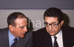 35mm vintage slide* 1988 POLITICA PSI Antonio LA PERGOLA Piero BASSETTI