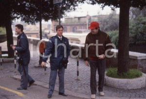 35mm vintage slide* 1990ca CINEMA ROMA Walther MATTHAU paparazzato (1)