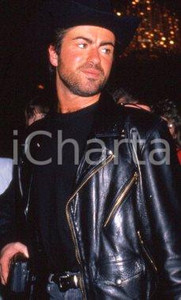 35mm vintage slide* 1990ca MUSICA George MICHAEL paparazzato (5)