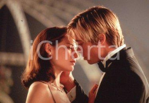 35mm vintage slide* 1998 CINEMA Meet Joe Black Brad PITT Claire FORLANI sul set