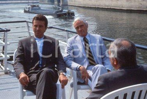 35mm vintage slide* 1992 VENEZIA festival CINEMA Mel FERRER Richard YOUNG (3)
