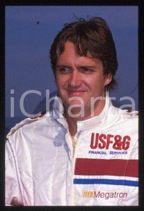 35mm vintage slide* 1988 ca FORMULA1 USF&G Racing driver Eddie CHEEVER (8)