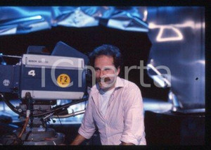 35mm vintage slide* 1985 ca TV ITALIA il regista Francisco BOSERMAN (1)