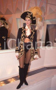 35mm vintage slide* 1995ca RAI Corinne BONUGLIA sul set (23)