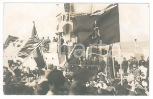 11 Novembre 1918 TRIESTE Re Vittorio Emanuele III in partenza sull' "Audace"