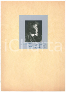 Autografo originale 1933 MILANO Attore Alessandro MOISSI  Foto con AUTOGRAFO 25x35 cm 1