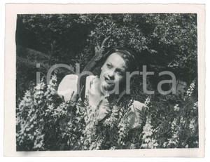1940 ca CINEMA ITALIA Isa MIRANDA - Scena in un bosco *Foto 12x9 cm