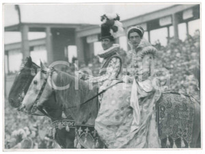 1928 TORINO Carosello Storico - Umberto e Iolanda di Savoia a cavallo *Foto