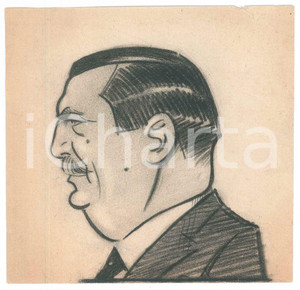 1930 ca ITALIA Illustratrice MUGNAI - Ritratto maschile  *Bozzetto