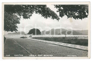 1938 BRASIL - SÃO PAULO - Praia José Menino *ANIMATED Postcard