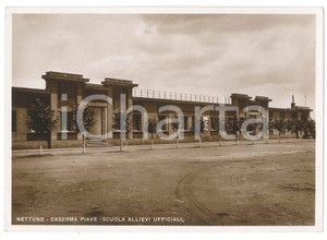 1939 NETTUNO (RM) Caserma Piave - Scuola allievi ufficiali - Cartolina FG VG