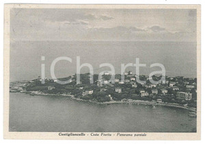 1939 CASTIGLIONCELLO (LI) Costa fiorita - Panorama parziale - Cartolina FG VG