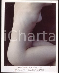 6x7 cm ORIGINAL Test NEGATIVE *PIRELLI Calendar 2000 - Lauren GRANT - January