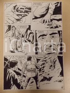 Opera d’arte autentica 1990 BILLY BOYD Ep.3 Luciano BERNASCONI Scorpione punge cowboy Tavola originale 1