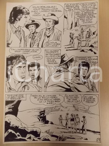 Opera d’arte autentica 1990 BILLY BOYD Ep.3 Luciano BERNASCONI Cowboy in ostaggio Tavola originale LUBE 1