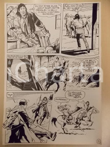 Opera d’arte autentica 1990 BILLY BOYD Ep.3 Luciano BERNASCONI Fuga a cavallo Tavola originale LUBE 1