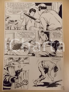 Opera d’arte autentica 1990 BILLY BOYD Ep.3 Luciano BERNASCONI Cowboy spara a bandito Tavola originale 1