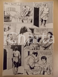 Opera d’arte autentica 1990 BILLY BOYD Ep.3 Luciano BERNASCONI Oste avvelena vino Tavola originale LUBE 1