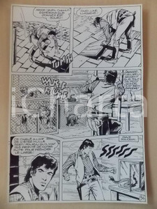 Opera d’arte autentica 1990 BILLY BOYD Ep.5 Luciano BERNASCONI Covo del bracconiere Tavola originale 1