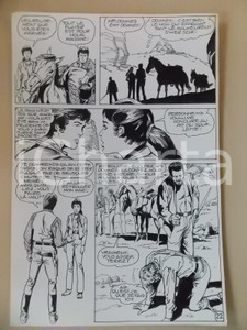 Opera d’arte autentica 1990 BILLY BOYD Ep.5 Luciano BERNASCONI Dialogo nel canyon Tavola originale LUBE 1