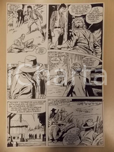 Opera d’arte autentica 1990 BILLY BOYD Ep.4 Luciano BERNASCONI Cowboy cattura bandito Tavola originale 1