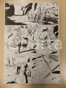 Opera d’arte autentica 1990 BILLY BOYD Ep.4 Luciano BERNASCONI Bandito accende dinamite Tav. originale 1