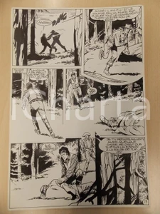 Opera d’arte autentica 1990 BILLY BOYD Ep.4 Luciano BERNASCONI Omicidio nel bosco Tavola originale 1