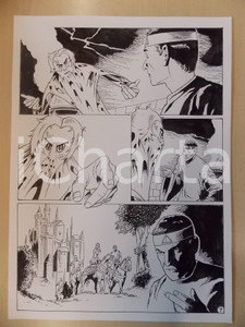 Opera d’arte autentica 2001 WAMPUS Luciano BERNASCONI Mago racconta leggenda Re ArtÃ¹ Tavola originale 1