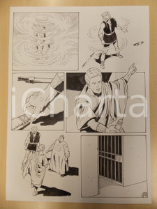 Opera d’arte autentica 2001 WAMPUS Ep. 4 Luciano BERNASCONI Vortice spaziotemporale Tavola originale 1