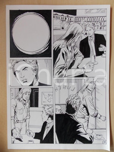 Opera d’arte autentica 2001 WAMPUS Luciano BERNASCONI Pranzo di lavoro Tavola originale LUBE 1