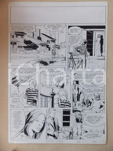 Opera d’arte autentica 1970 ca IL VECCHIO E LE STELLE Luciano BERNASCONI Bambino in bici Tavola LUBE 1