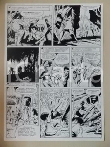 Opera d’arte autentica 1970 ca ISOLA DI FUOCO Luciano BERNASCONI Terremoto fa crollare case Tavola 1